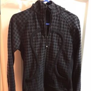Lululemon Ombré Houndstooth Scuba Hoodie Size 8